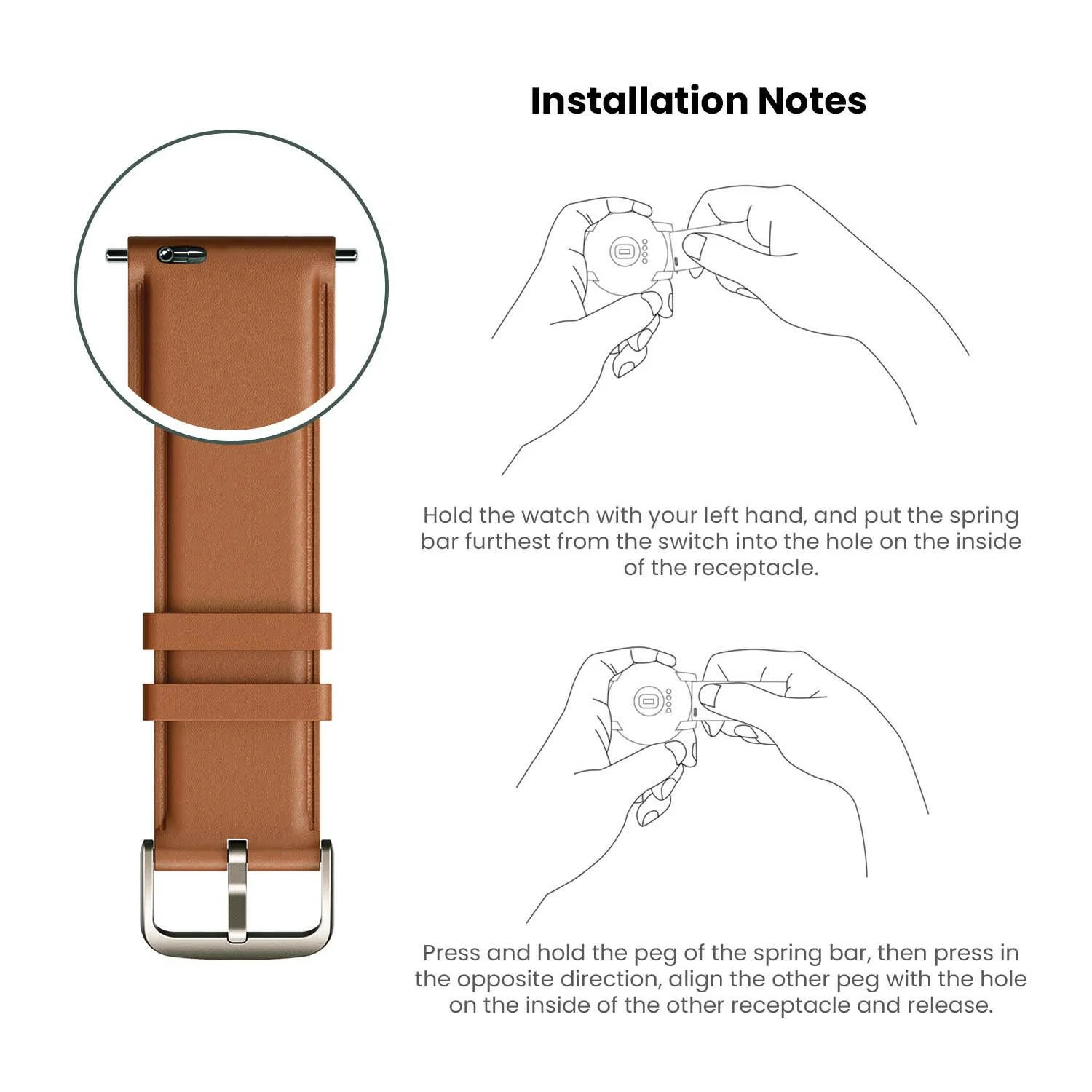Amazfit Strap Leather Series - Classic Edition - Image 7